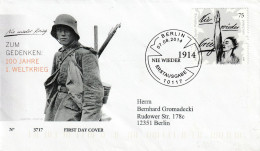 Duitsland 2014, FDC Sent To Berlin, 100th Anniversary Of The Outbreak Of The First World War. - 2011-…