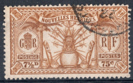 Nouvelles HEBRIDES Timbre-poste N°87 Oblitété TB Cote : 2€75 - Used Stamps