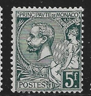 Monaco N°47* Vert-gris Foncé. Cote 30€ - Unused Stamps