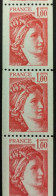 70** Sabine 1F 1981 Roulette De 11 Timbres Avec N° Rouge - Coil Stamps