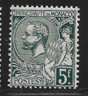 Monaco N°47* Vert-gris Foncé. Cote 30€ - Nuevos