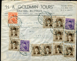 X0366 Egypt, Circuled Cover 1947 From Alexandria To Switzerland - Brieven En Documenten