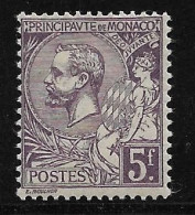 Monaco N°46* Violet,  Beau Centrage. Cote +250€ - Unused Stamps