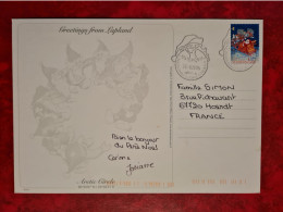 FINLAND LAPLANDE CARTE NOEL 2002 CACHET NAPAPURI - Covers & Documents