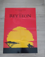 Cartel Original De Cine Del Estreno El Rey León Walt Disney  Affiche Originale Du Film Pour La Première - Autres Formats