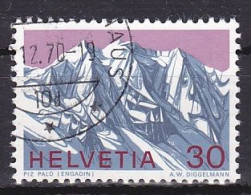 Switzerland, 1970, Swiss Alps/Piz Palü, 30c, USED - Used Stamps