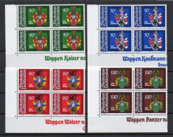 Liechtenstein, 1982, Bailiffs Coat Of Arms 3rd Series, Block Set, MNH  - Blocks & Kleinbögen