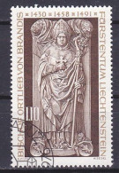 Liechtenstein, 1976, Bishop Ortlieb Von Brandis, 1.10Fr, CTO - Gebraucht