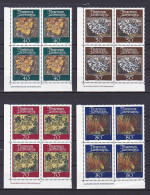 Liechtenstein, 1981, Mosses & Lichens, Block Set, MNH - Blocks & Sheetlets & Panes