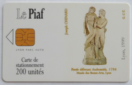 PIAF LYON - Carte Stationnement 1999 - PERSEE DELIVRANT ANDROMEDE - Art Statue / Mythologie - Musée Des Beaux Arts Lyon - Cartes De Stationnement, PIAF