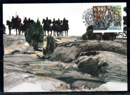 SWEDEN SVERIGE SVEZIA SUEDE 1990 VIKINGAR VIKING HERITAGE 2.50k MAXI MAXIMUM CARD CARTE - Maximum Cards & Covers