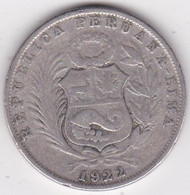 Perou 1/2 SOL 1922 Lima, En Argent . KM# 216 - Peru