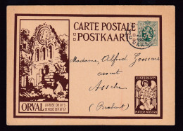 100/41 - Carte Illustrée ORVAL Brune Avec Ange - UCCLE 1929 Vers ASSCHE - Illustrated Postcards (1971-2014) [BK]