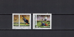 Yugoslavia 1986 Football Soccer World Cup Set Of 2 MNH - 1986 – Mexiko