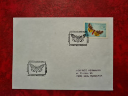 LETTRE ROUMANIE 1992 CLUJNAPOCA PAPILLON - Covers & Documents