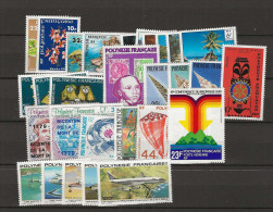 1979 MNH Polynesie Française Year Collection Postfris** - Full Years