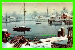 SOUTH JERSEY, NJ - SCENE OF A LAKE IN WINTER - TRAVEL IN 1988 - - Altri & Non Classificati