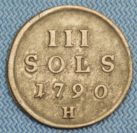 Duché De Luxembourg • 3 Sols 1790 • Léopold II • H Large / Luxemburg / Günzburg •  [24-752] - Luxembourg