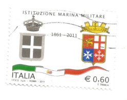 (REPUBBLICA ITALIANA) 2011, ISTITUZIONE MARINA MILITARE - Francobollo Usato - 2011-20: Afgestempeld