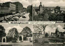 73371348 Recklinghausen Westfalen Markt Rathaus Stadthaus Ehrenmal Panorama Reck - Recklinghausen