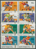 Aitutaki 1981 Fußball-WM'82 Spanien 412/19 ZD Postfrisch - Aitutaki