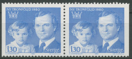 Schweden 1980 König Carl XVI. Gustav & Prinzessin Victoria 1101 Paar Postfrisch - Unused Stamps