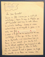 ● L.A.S Daniel GELIN Acteur Cinéma à Jean ROUSSELOT Les Bas-fonds" De Gorki Buttes Chaumont Né Angers Lettre Autographe - Acteurs & Comédiens