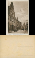 Ansichtskarte Güstrow Mühlenstraße, Belebt 1917 - Güstrow