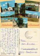 Ansichtskarte Helmbrechts MB: Kirche, Schwimmbad, Straße 1979 - Helmbrechts