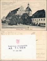 Mühlberg/Elbe Miłota Neustädter Markt Mit Gasthof Zum Goldenen Löwen 1920 - Mühlberg