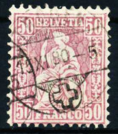 SCHWEIZ SITZENDE HELVETIA VON 1867 Nr 35a Gestempelt X4980B2 - Oblitérés