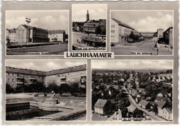 Lauchhammer Busbahnhof, Kleinleipischer Str., Spielplatz, Grünwalder Straße 1967 - Lauchhammer