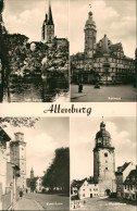 Altenburg DDR Mehrbild-AK Mit Rathaus, Rote Spitzen, Kunstturm, Nicolaiturm 1962 - Altenburg