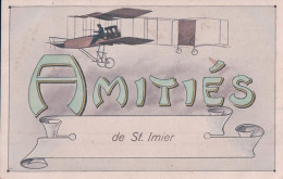 Amitiés De St Imier BE, Avion Fantaisie, Litho (28.9.1928) - Saint-Imier 