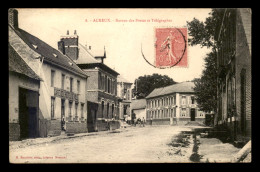 80 - ACHEUX - BUREAU DES POSTES ET TELEGRAPHES - CAFE DE L'HOTEL DE VILLE - HOTEL DU GRAND CERF - Acheux En Amienois