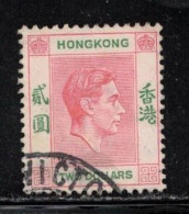 HONG KONG Scott # 164 Used - KGVI - CV $27.50 - Oblitérés