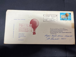 5-5-2024 (4 Z 14)  FDC - Jersey - 1973 - Ballon Monté - Armée De La Loire - Sonstige (Luft)