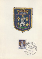 1964 " BLASON DE NIORT " Sur Carte Maximum En TISSU N°YT 1351A Parf état CM à Saisir !!! - Andere & Zonder Classificatie