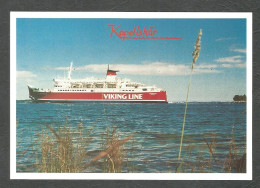 Passenger Ship M/S ÅLANDSFÄRJAN On The Coast Of KAPELLSKÄR, SWEDEN - VIKING LINE Shipping Company - Veerboten