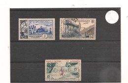 NOUVELLE CALÉDONIE 1954/55 P.A. N° 65/67 Oblitérés - Used Stamps