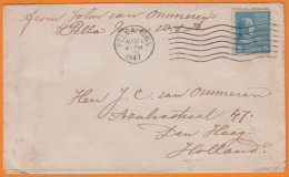 U.S.A. Lettre Avec CENSURE ALLEMANDE De PELLA. IOWA Le 6 AUG 1941 Pour DEN HAAG Pays-Bas  à 5 Cents - Lettres & Documents