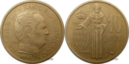 Monaco - Principauté - Rainier III - 10 Centimes 1962 - TTB/XF45 - Mon6593 - 1960-2001 Neue Francs
