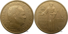 Monaco - Principauté - Rainier III - 10 Centimes 1962 - TTB/XF45 - Mon6594 - 1960-2001 Nouveaux Francs