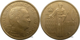 Monaco - Principauté - Rainier III - 10 Centimes 1962 - TTB/XF45 - Mon6594 - 1960-2001 Francos Nuevos