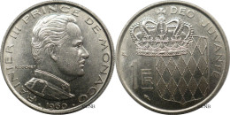 Monaco - Principauté - Rainier III - 1 Franc 1960 - SUP/AU55 - Mon6620 - 1960-2001 Neue Francs