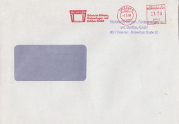 Deutsche Bundespost Brief Mit Freistempel VGO PLZ Oben Dresden 1993 Sächsische Bühnen - Franking Machines (EMA)