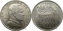 Monaco - Principauté - Rainier III - 1 Franc 1977 - SUP/AU58 - Mon6630 - 1960-2001 Neue Francs