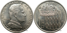 Monaco - Principauté - Rainier III - 1 Franc 1977 - SUP/MS60 - Mon6631 - 1960-2001 New Francs
