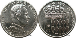 Monaco - Principauté - Rainier III - 1 Franc 1978 - SUP/MS60 - Mon6632 - 1960-2001 Francos Nuevos