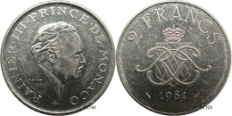 Monaco - Principauté - Rainier III - 2 Francs 1981 - TTB+/AU50 - Mon6640 - 1960-2001 Francos Nuevos